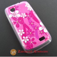 Lenovo A369 чехол стразы