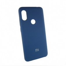 Xiaomi Redmi 6 pro Mi A2 lite чохол синій Silicone Cover navy