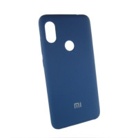 Xiaomi Redmi Note 6 pro чехол синий Silicone Cover navy
