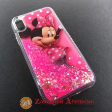 iPhone XR чохол плаваючі блискітки Акваріум Minni