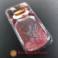 iPhone XR чохол плаваючі блискітки Акваріум