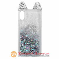 iPhone X XS 10 чохол акваріум вушка стрази