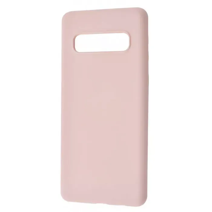 Samsung G973 S10 Чохол накладка Silicone Cover (рожевий)