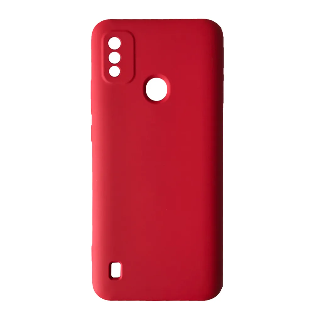 ZTE Blade A51 Чехол cиликоновый Защита камеры (красный)