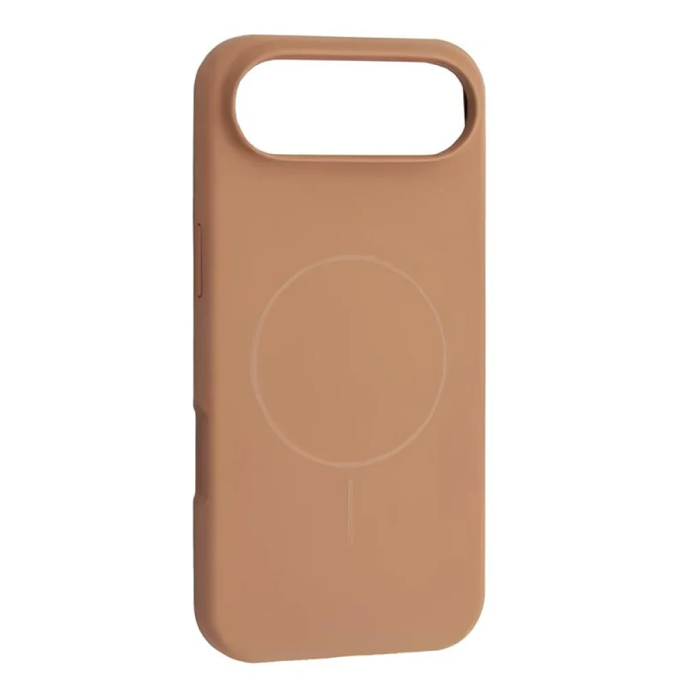 iPhone 17 Air Чохол силіконовий мікрофібра Магсейф (коричневий)