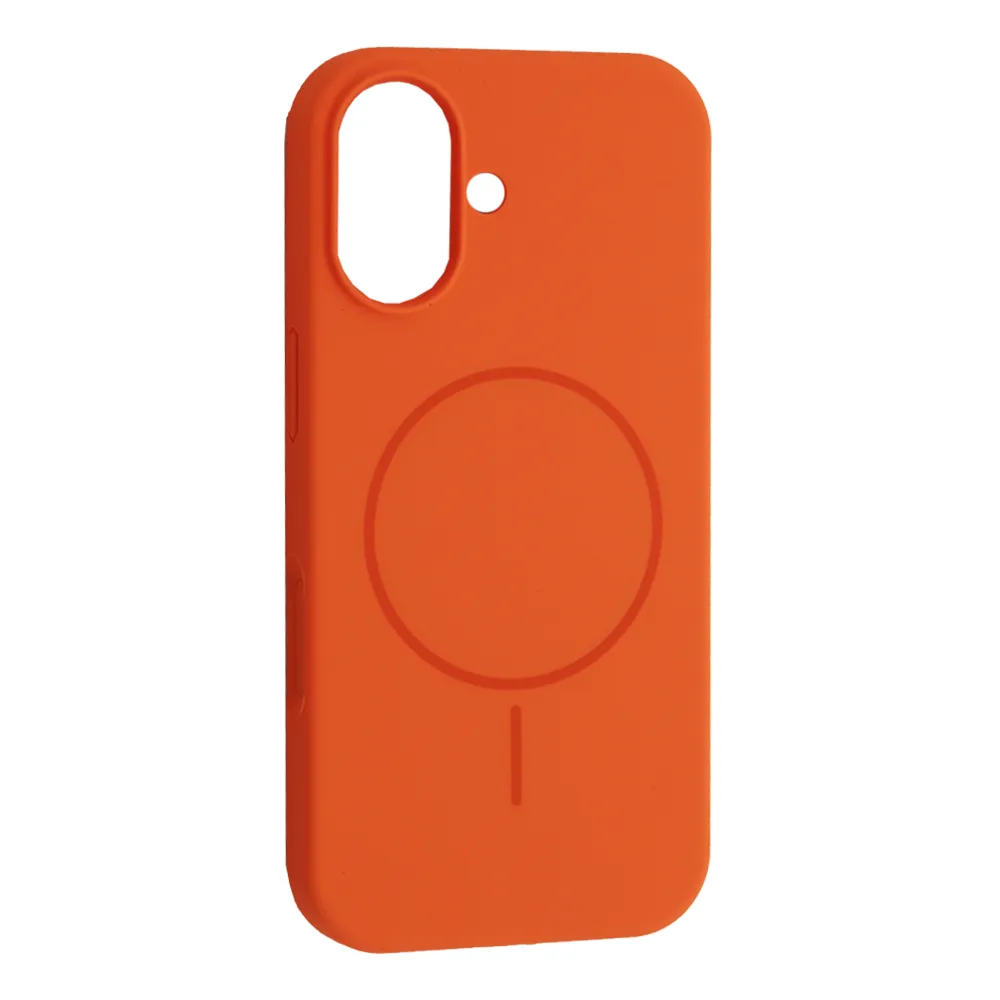 iPhone 17 Чохол силіконовий мікрофібра (помаранчевий)