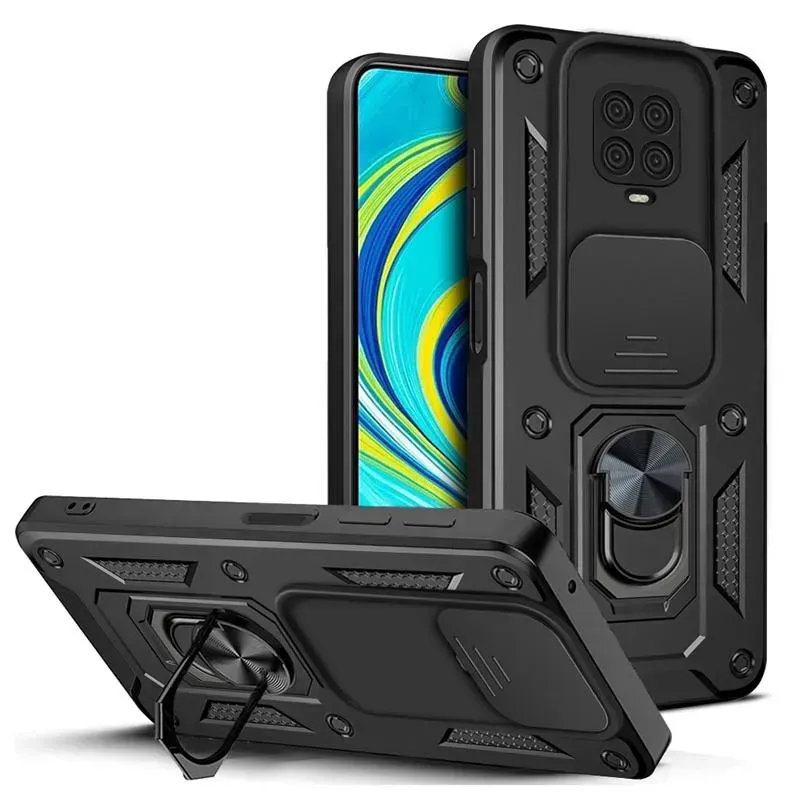Xiaomi Redmi Note 9 pro 9S Протиударний чохол (кільце + шторка)