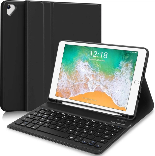 Чехол книжка iPad 9,7 Air 1 2 A1822 A1823 A1954 A1893 клавиатура