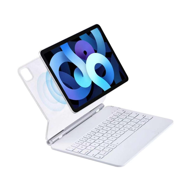 Чохол магнітний iPad Pro 11 A2837 A3358 Клавіатура (білий)