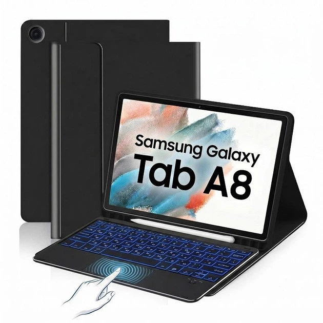 Чохол книжка Samsung Tab A8 X200 X205 Клавіатура з підсвічуванням