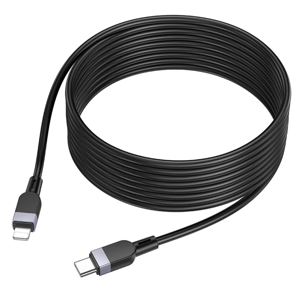 PD кабель Type-C lightning 27W 3m триметровий (hoco)